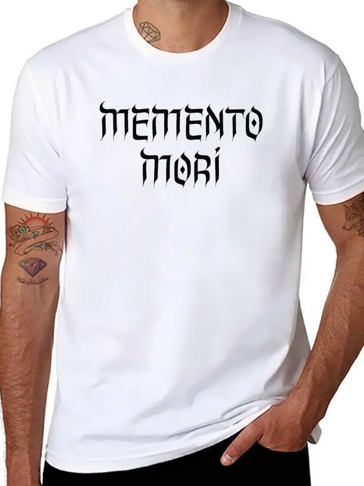 Memento Mori Black T-Shirt - Remember You Must Die product image 7