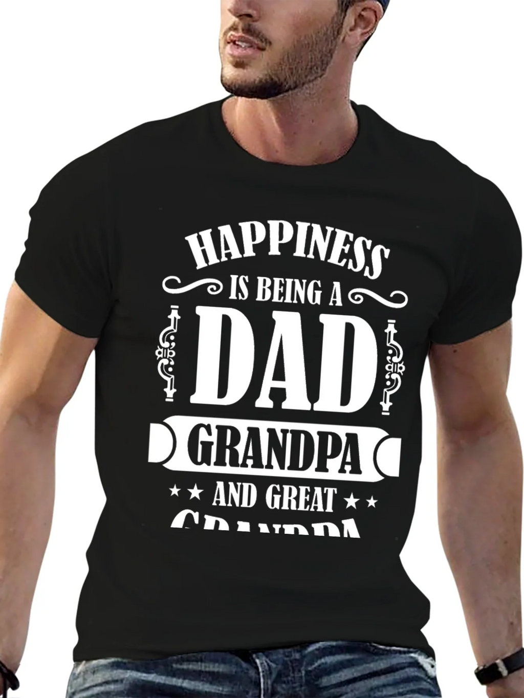 Happiness Dad Grandpa Great T-Shirt product image 6