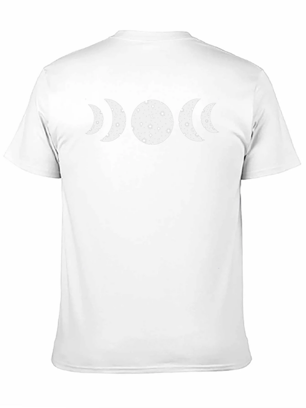 Celestial Moon Phase Graphic Tee - Black Cotton product image 10