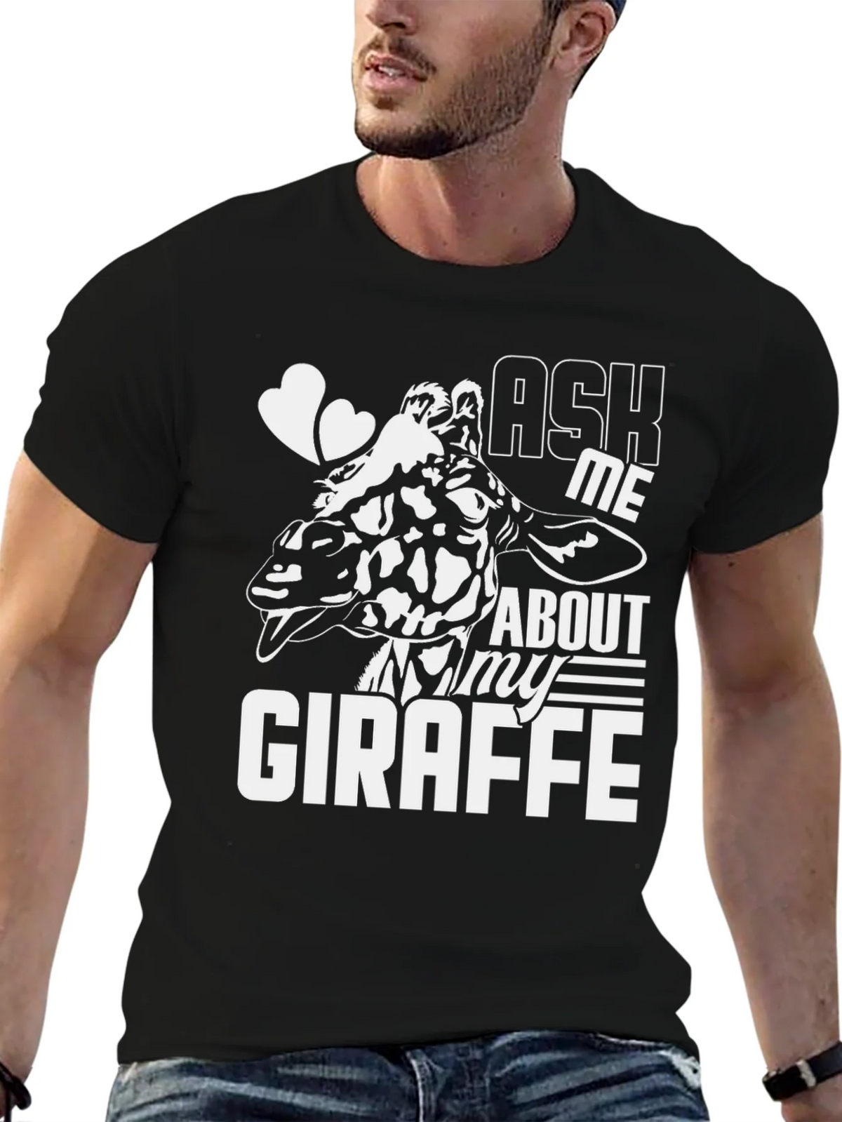 Ask Me About My Giraffe T-Shirt - Fun Animal Tee product image 6