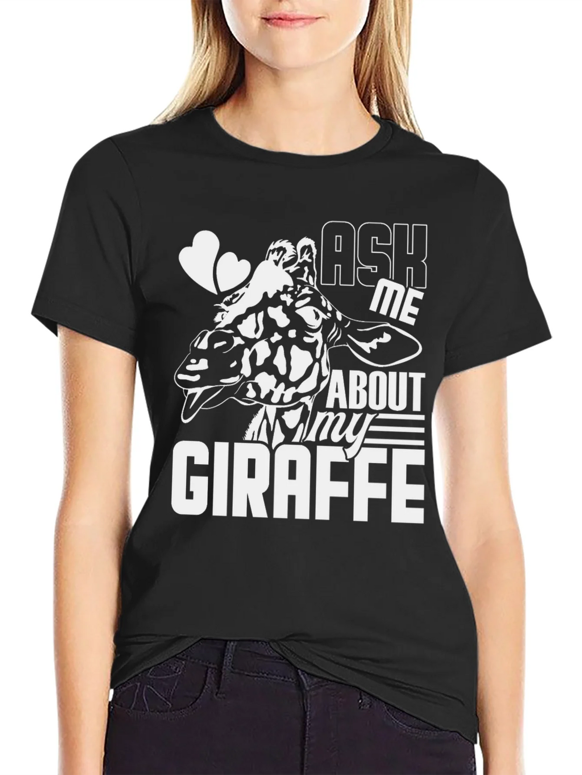 Ask Me About My Giraffe T-Shirt - Fun Animal Tee product image 2