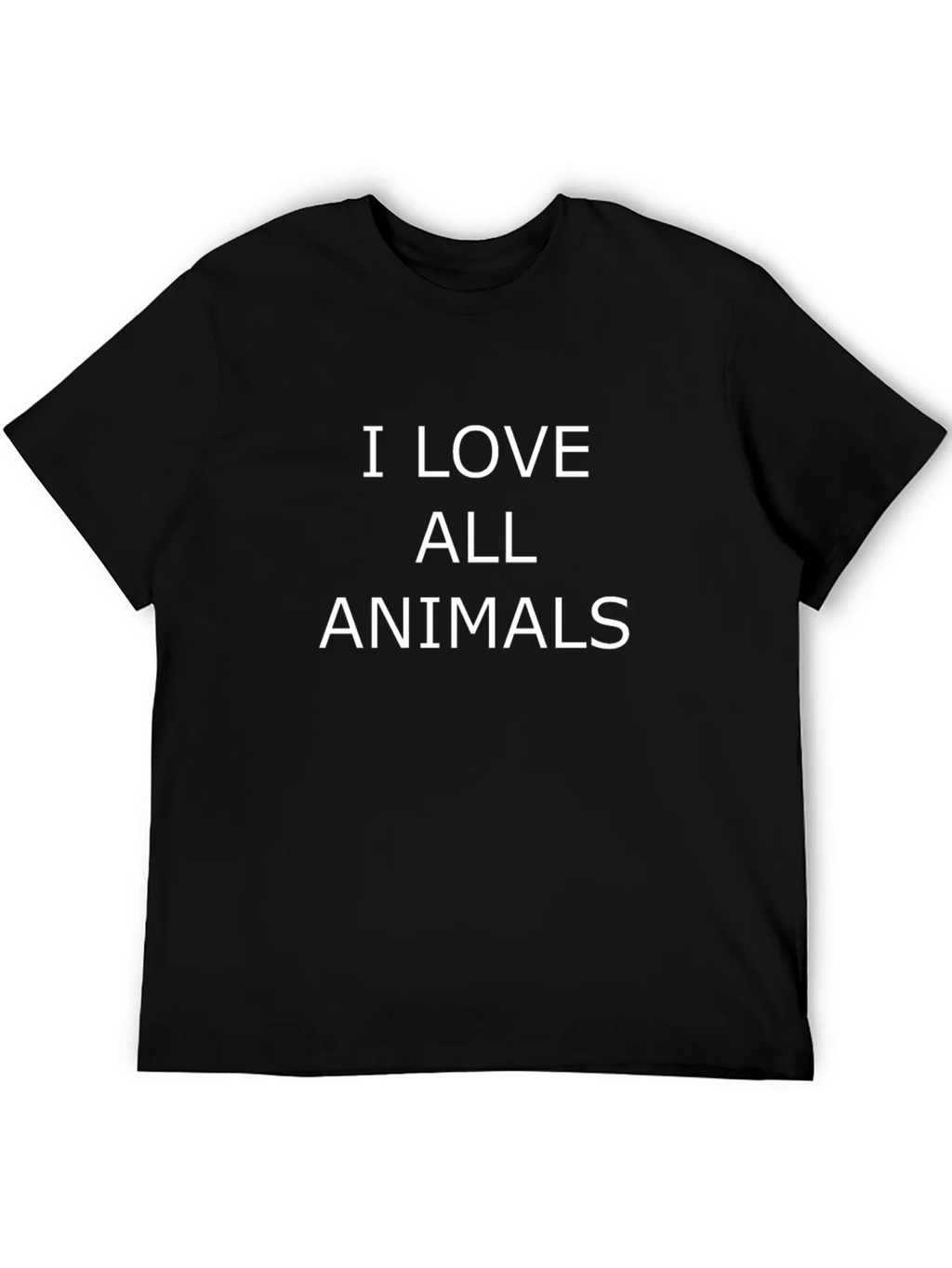 I Love All Animals Graphic Tee - Black product image 5
