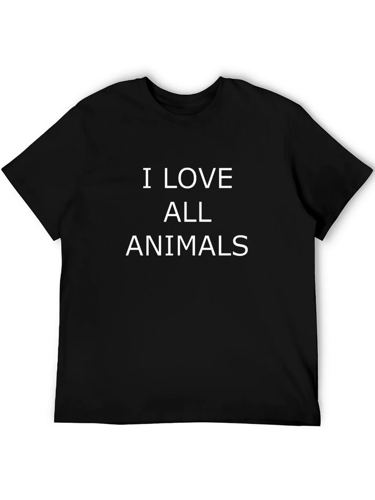 I Love All Animals Graphic Tee - Black product image 5