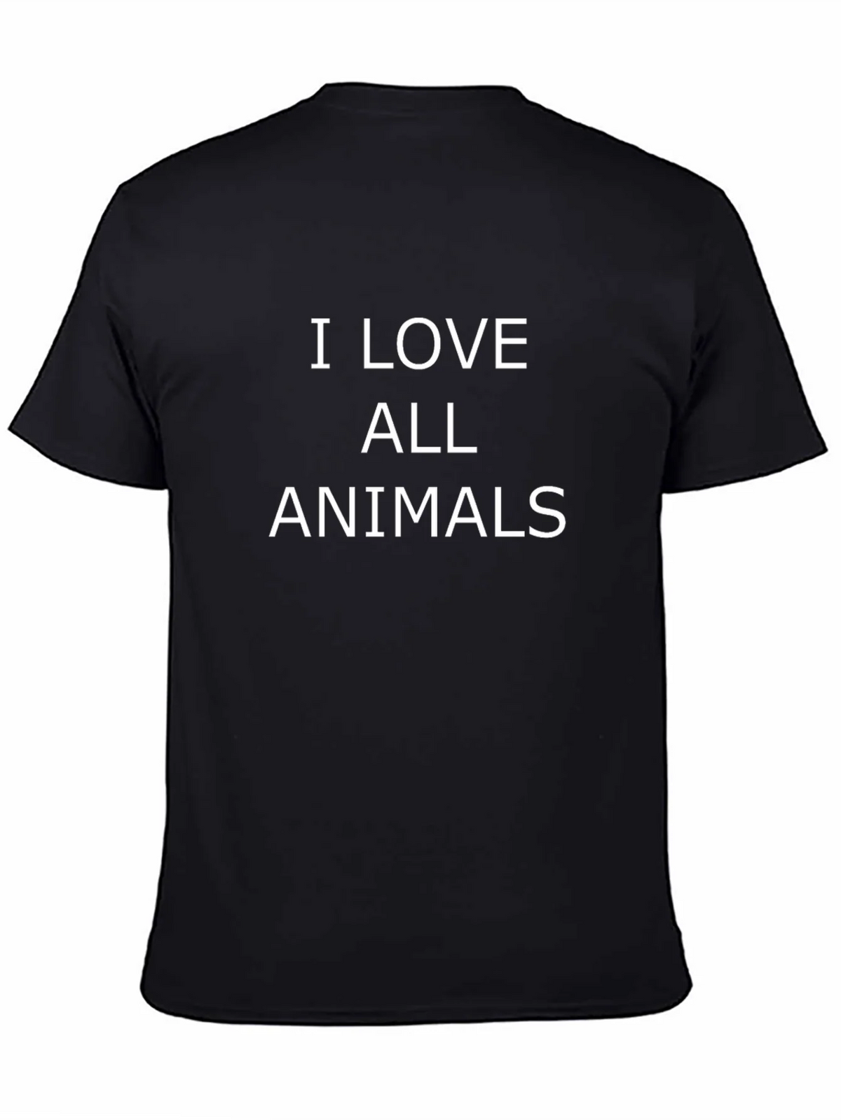 I Love All Animals Graphic Tee - Black product image 4