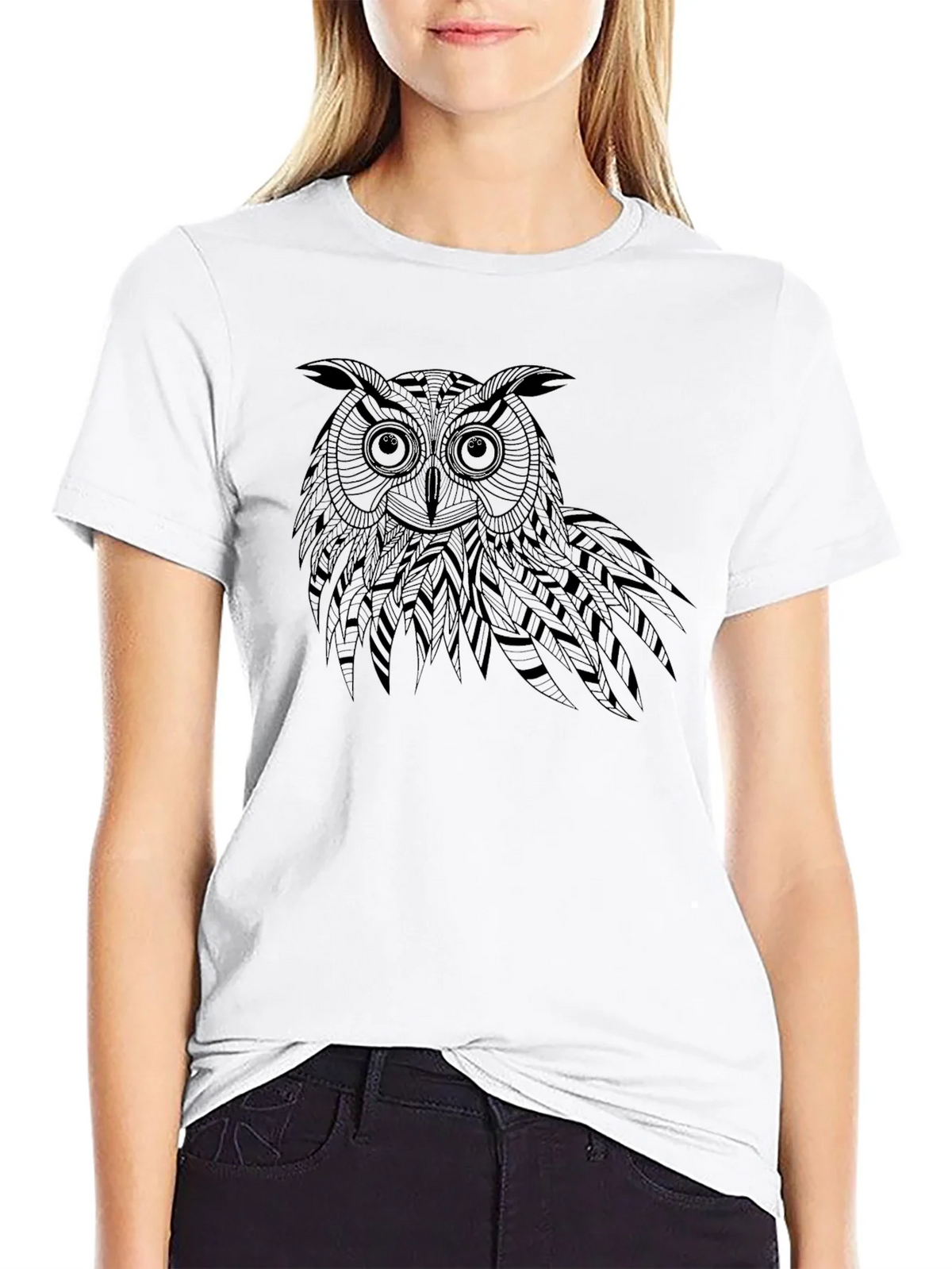Black Owl Graphic Tee - Unique Design product image 8