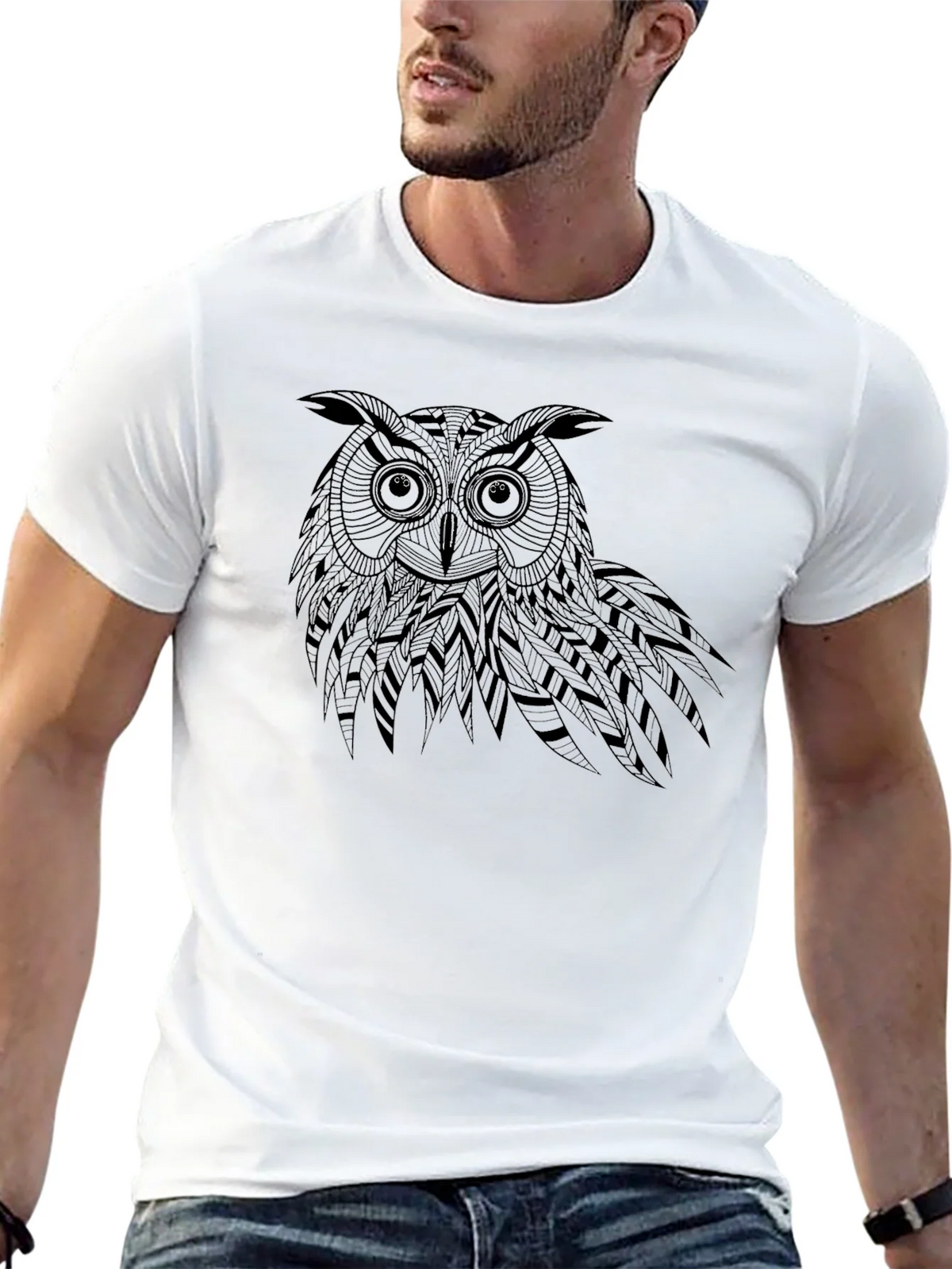 Black Owl Graphic Tee - Unique Design product image 12