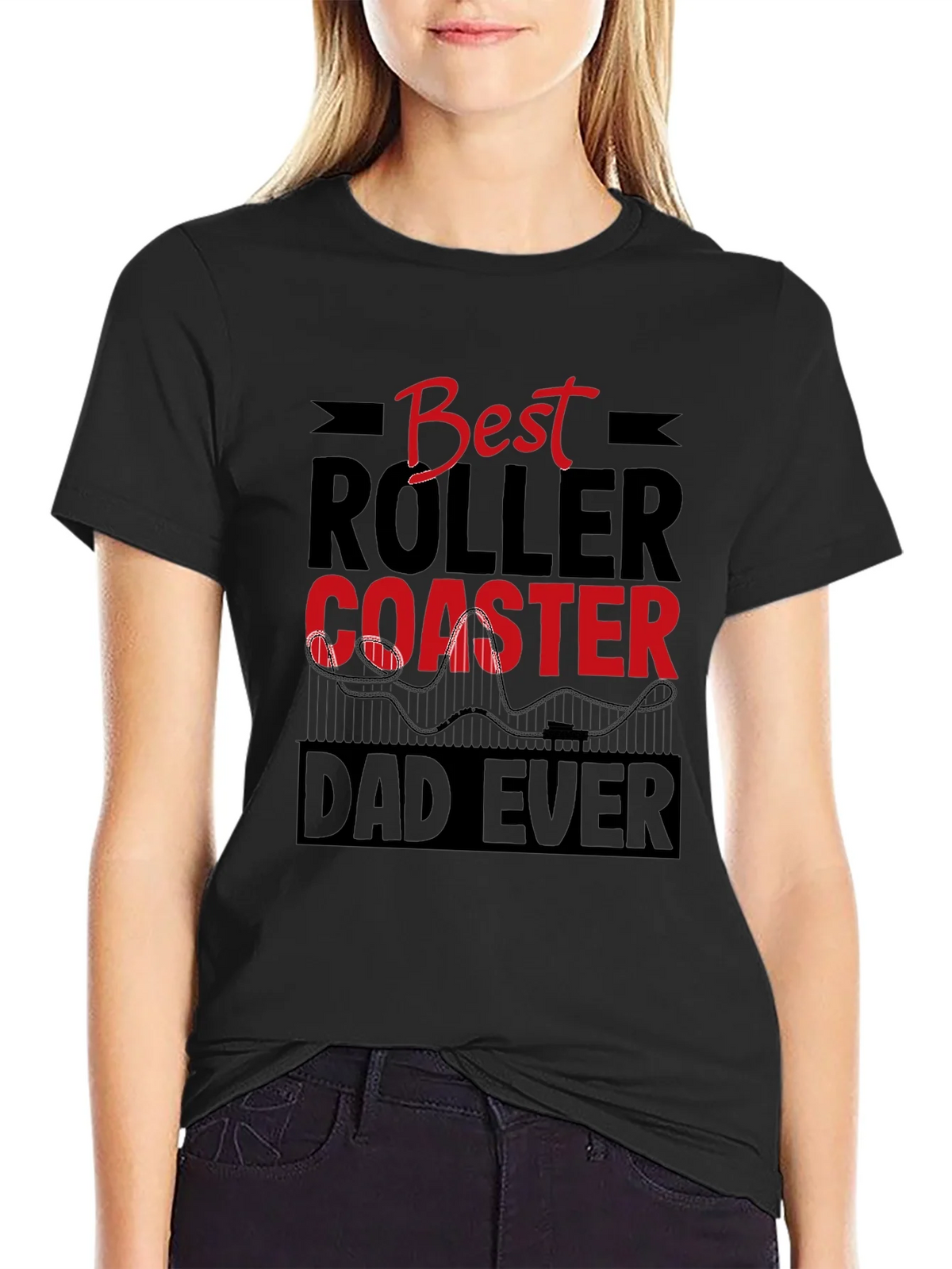 Best Roller Coaster Dad Ever T-Shirt product image 2