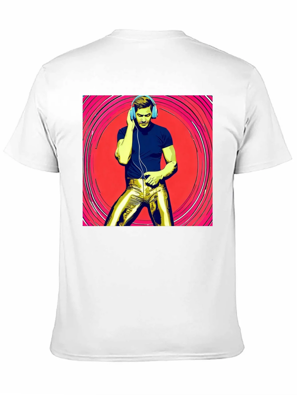 Retro Grooves T-Shirt - Musical Man in Gold Pants product image 10
