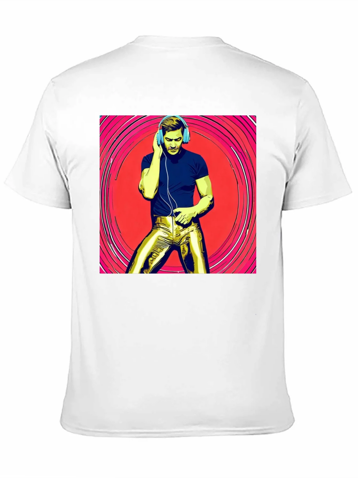 Retro Grooves T-Shirt - Musical Man in Gold Pants product image 10