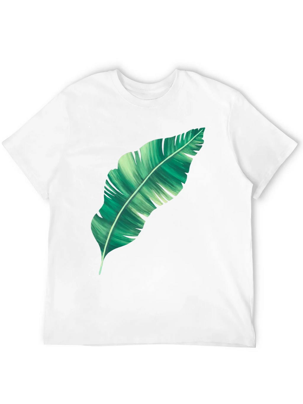 Banana Leaf Graphic Print Black T-Shirt product image 11