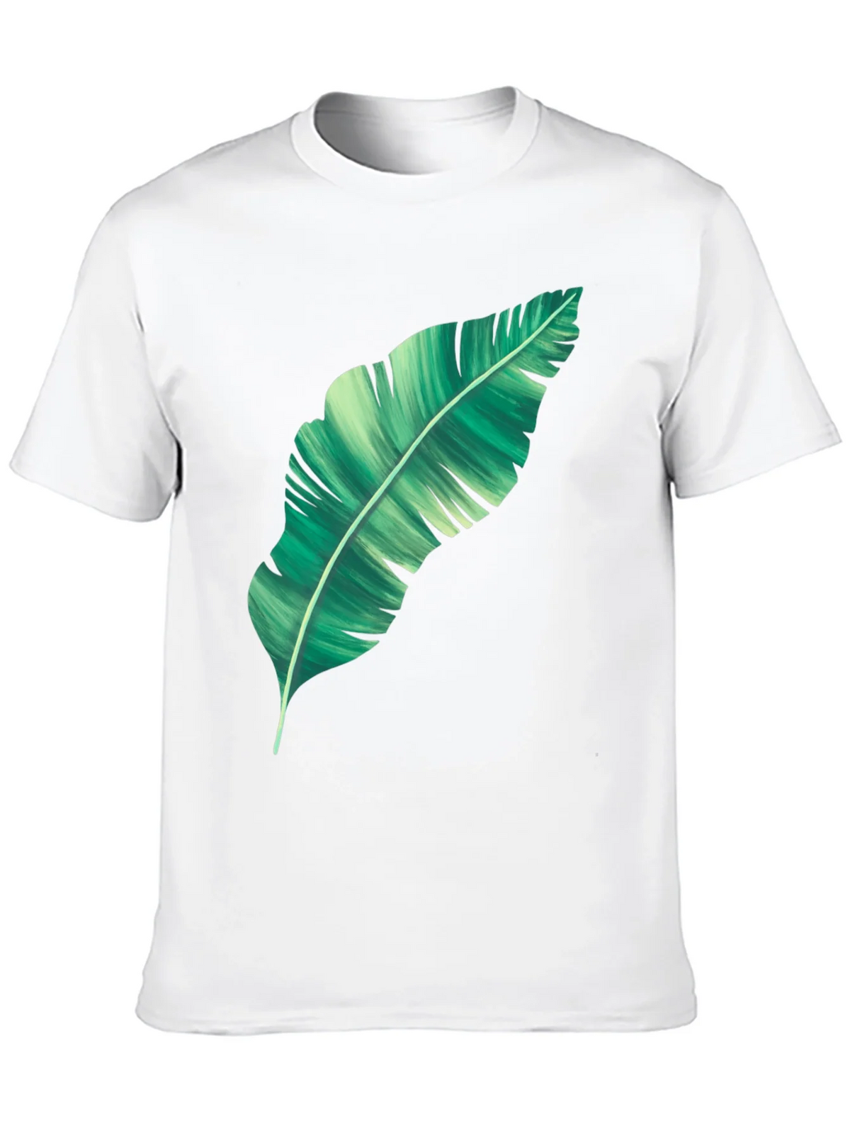 Banana Leaf Graphic Print Black T-Shirt product image 9