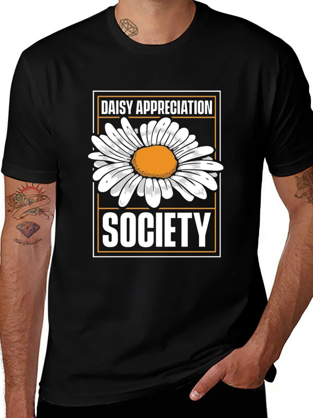 Daisy Appreciation Society Black T-Shirt product image 1
