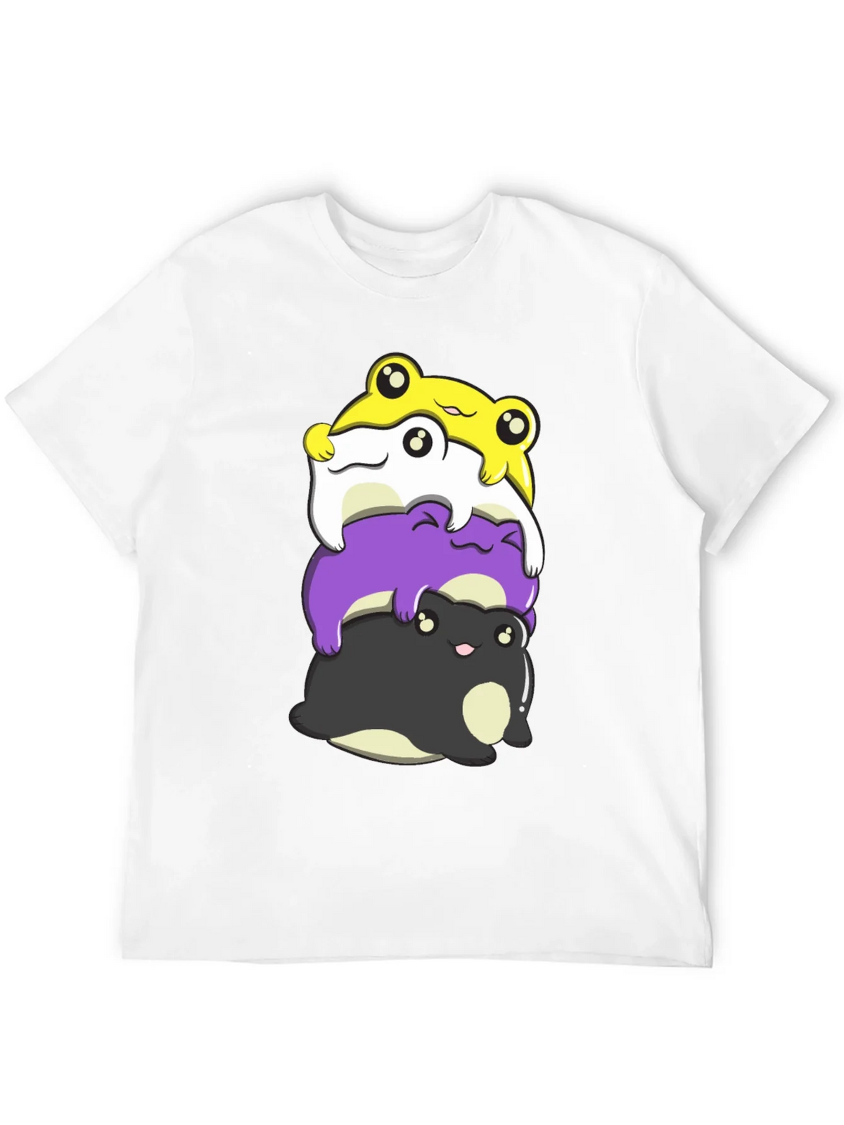 Stacked Frog Nonbinary Pride T-Shirt product image 11
