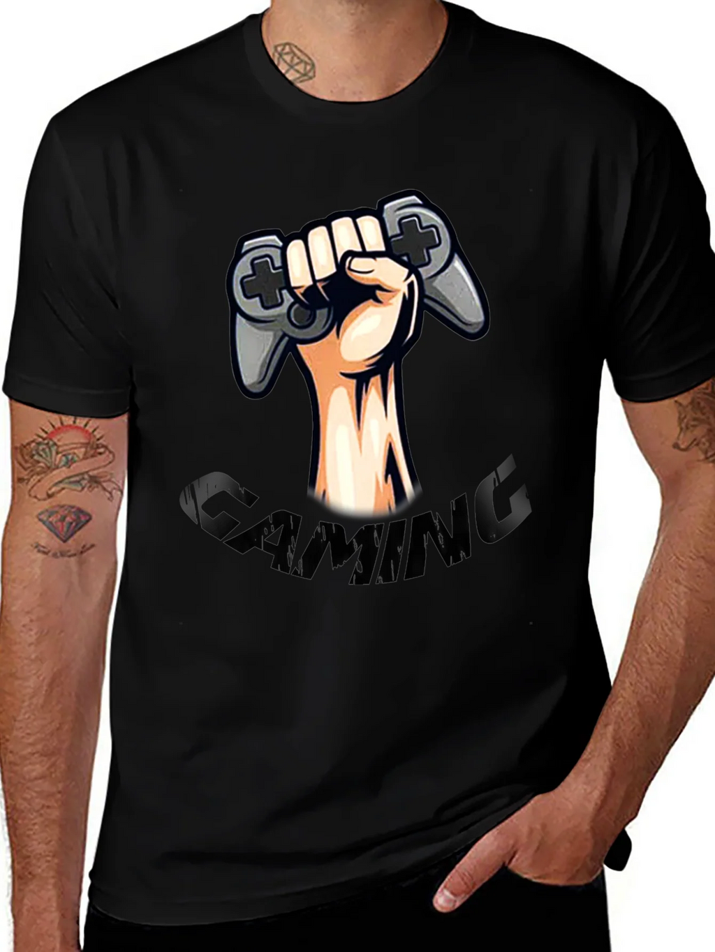 Gaming Controller Graphic Tee - Black product image 1