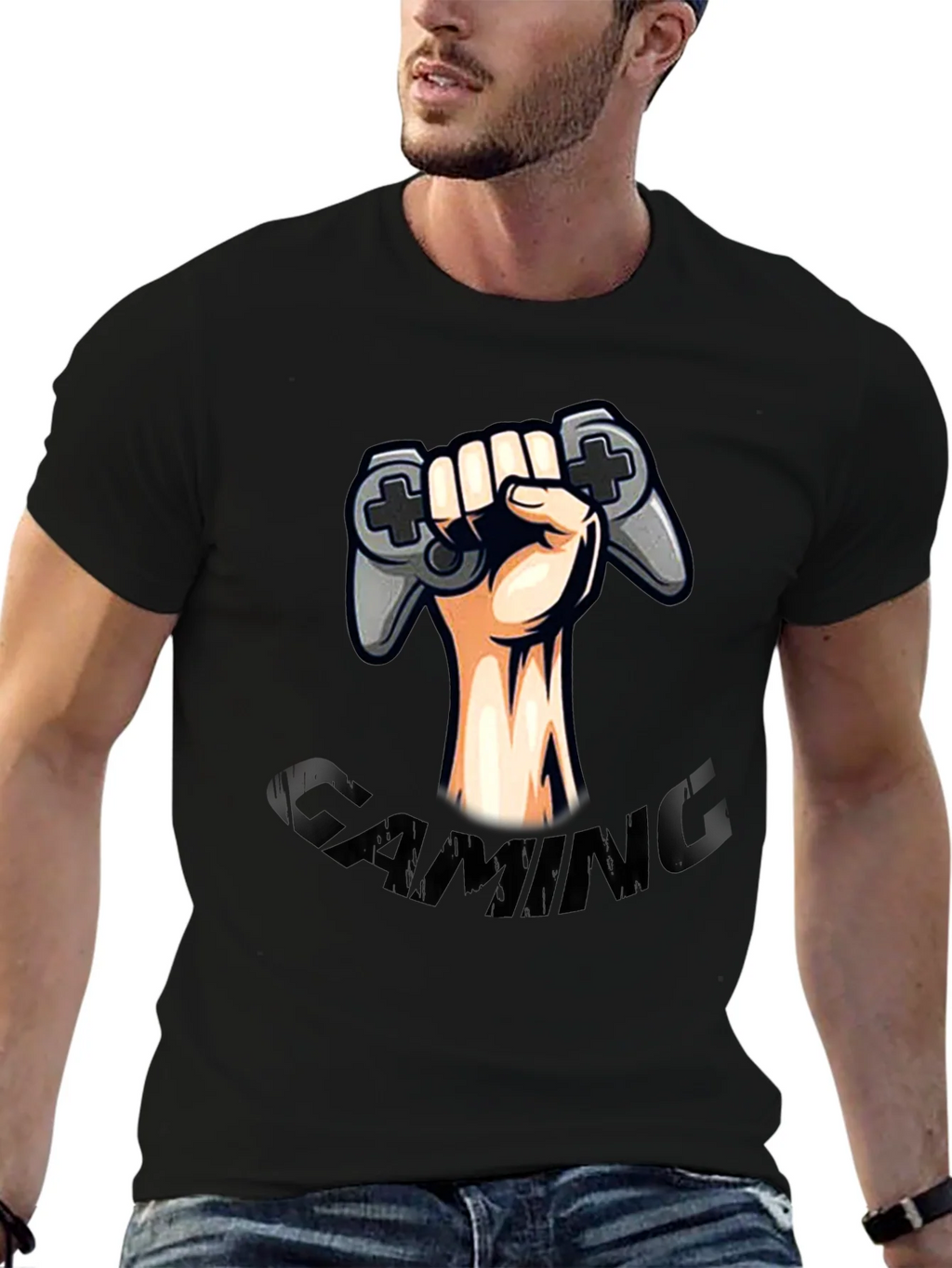 Gaming Controller Graphic Tee - Black product image 6