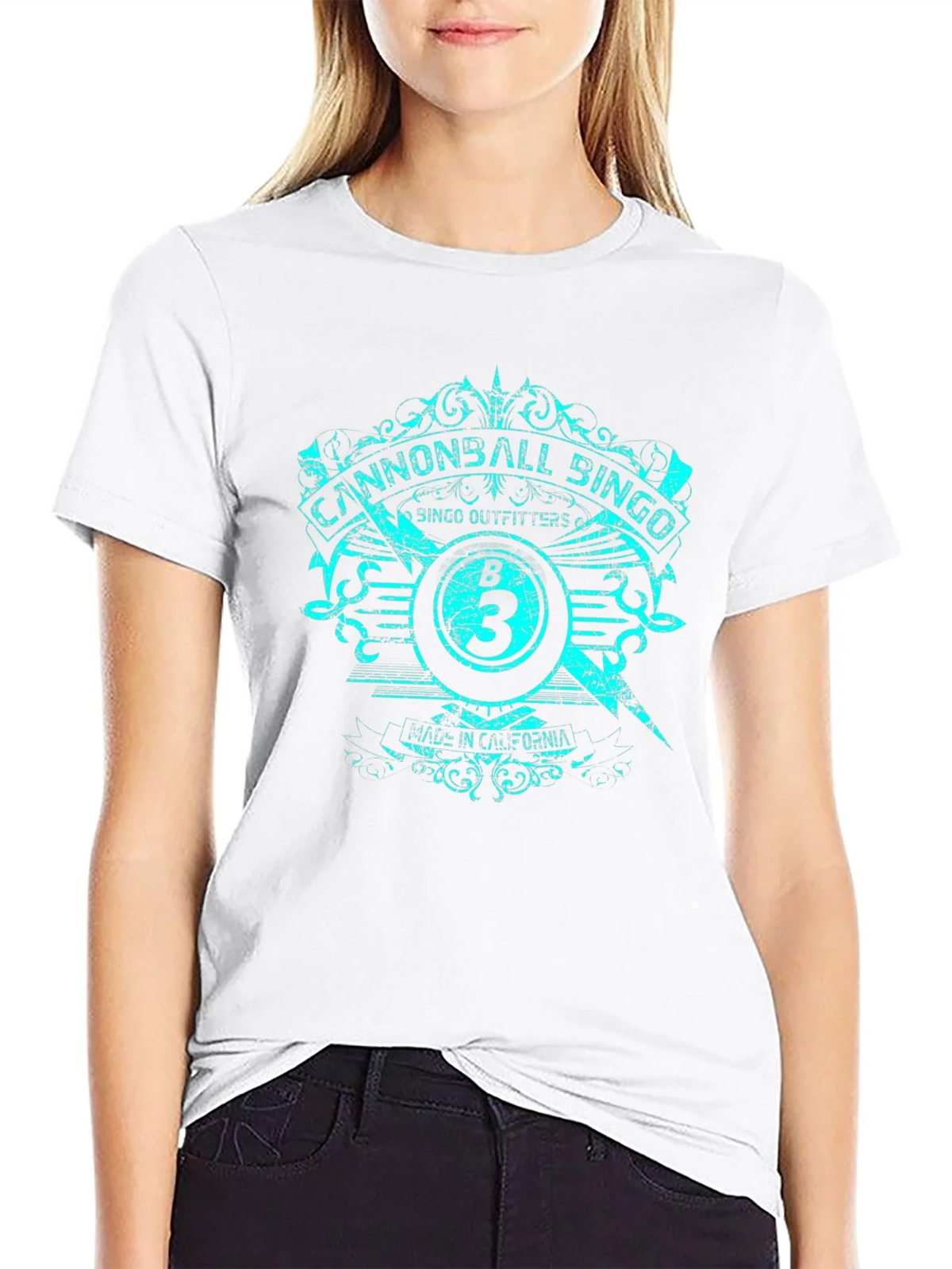Cannonball Bingo Black T-Shirt with Graphic Design product image 8