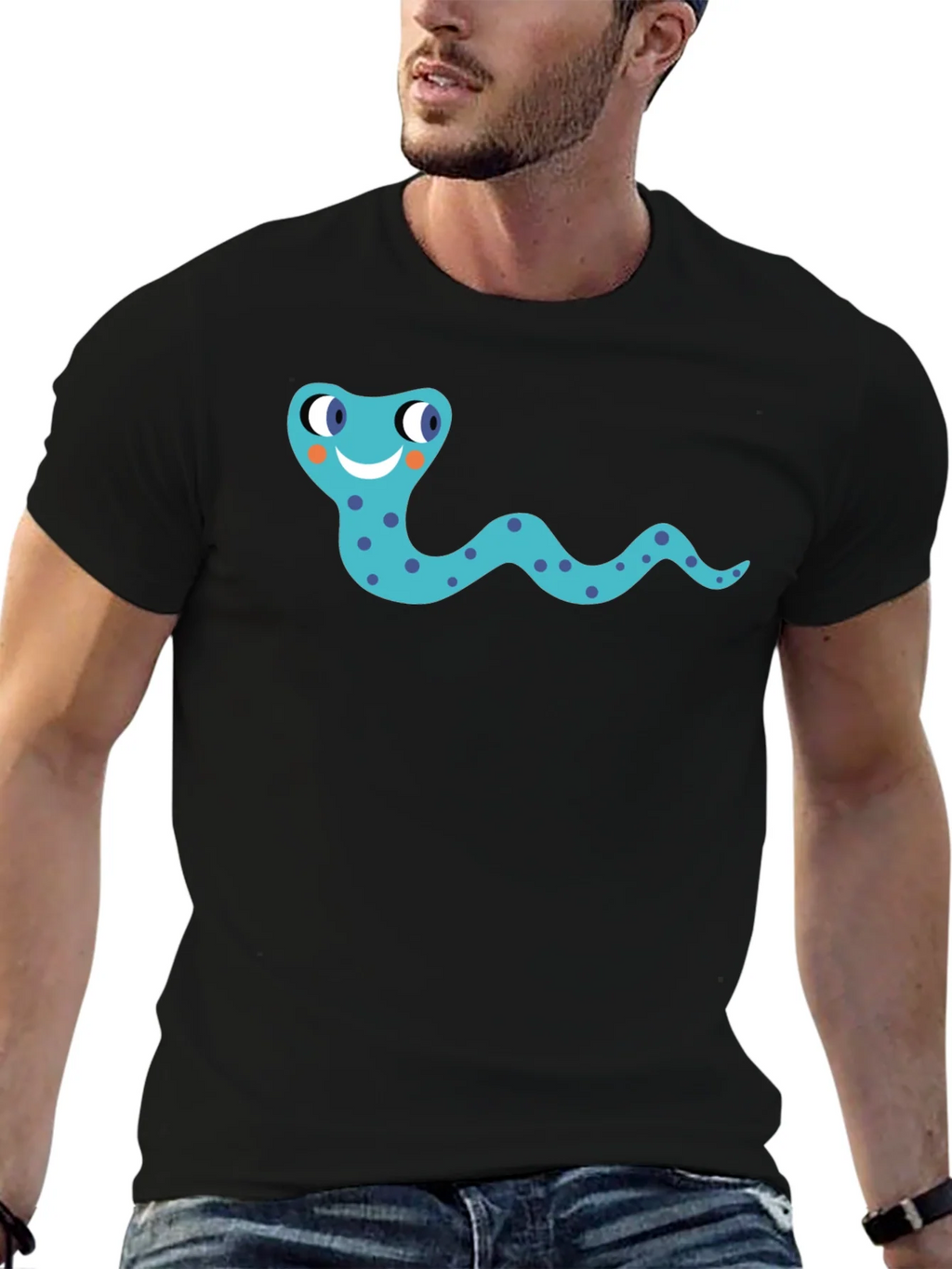 Snake Graphic Black T-Shirt product image 6