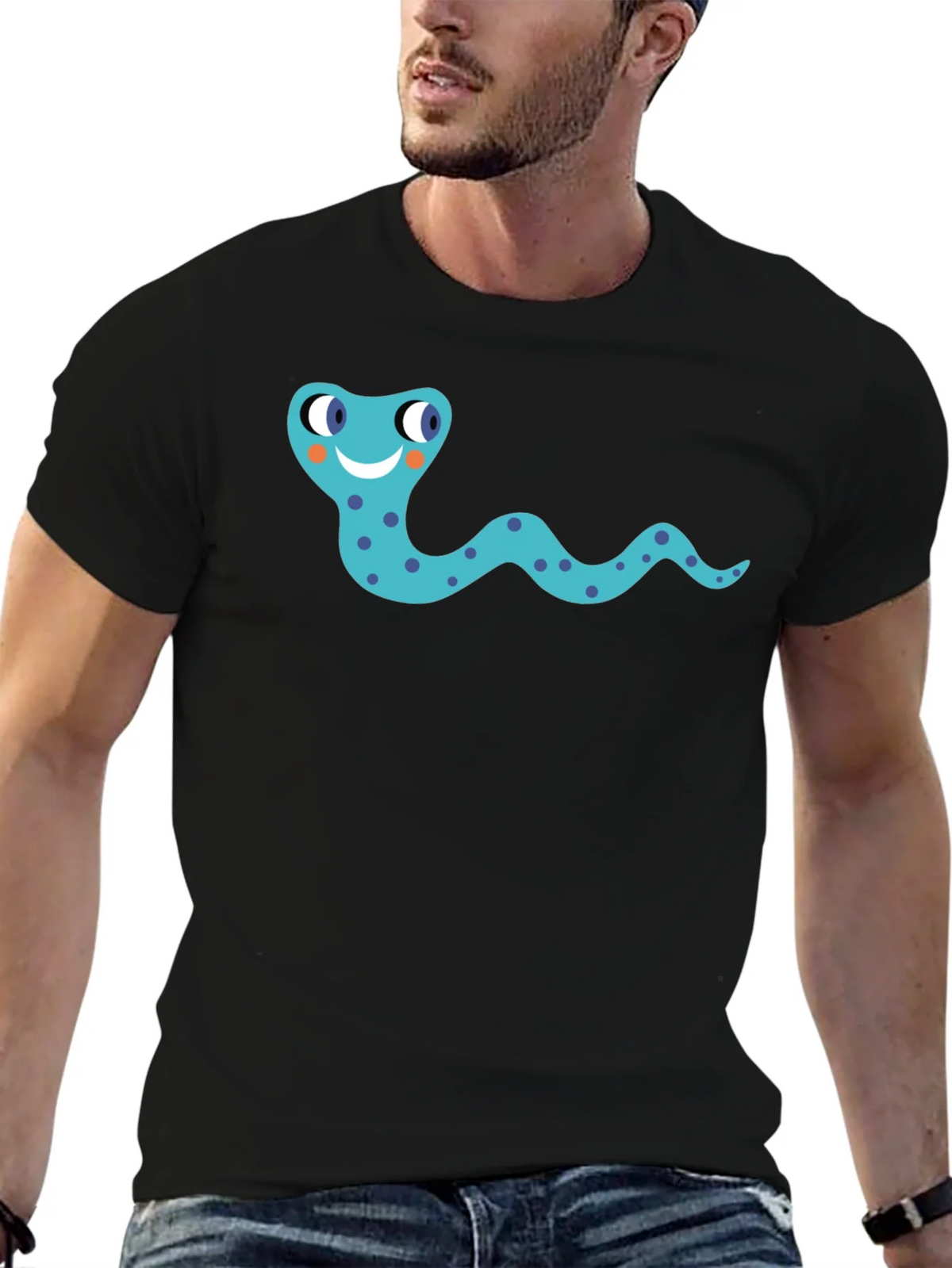 Snake Graphic Black T-Shirt product image 6