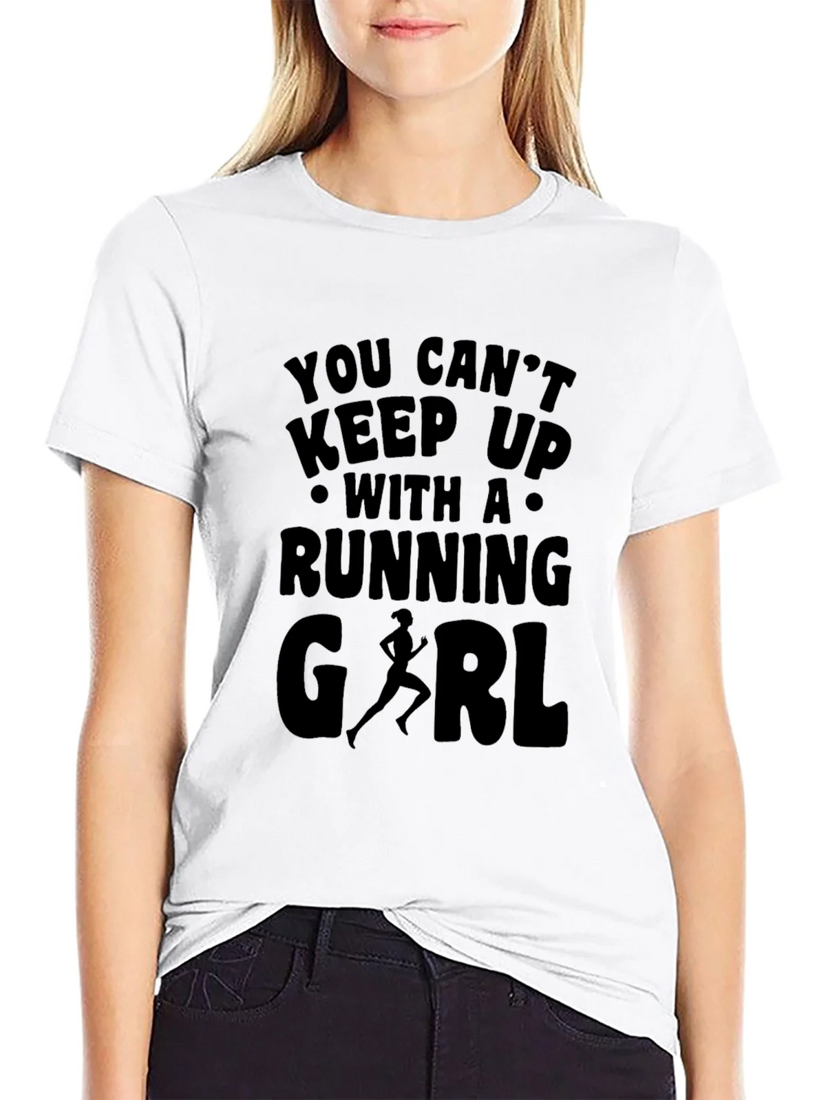 Running Girl Graphic Print T-Shirt product image 8