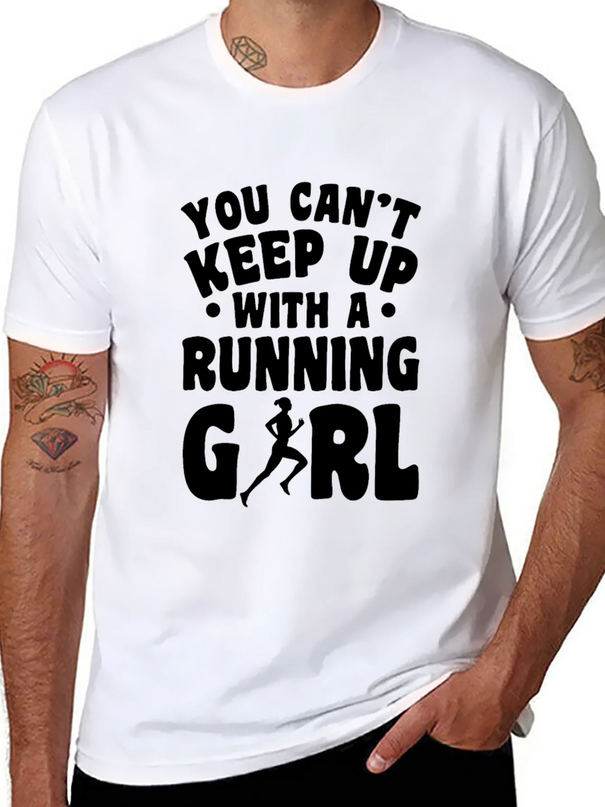 Running Girl Graphic Print T-Shirt product image 7