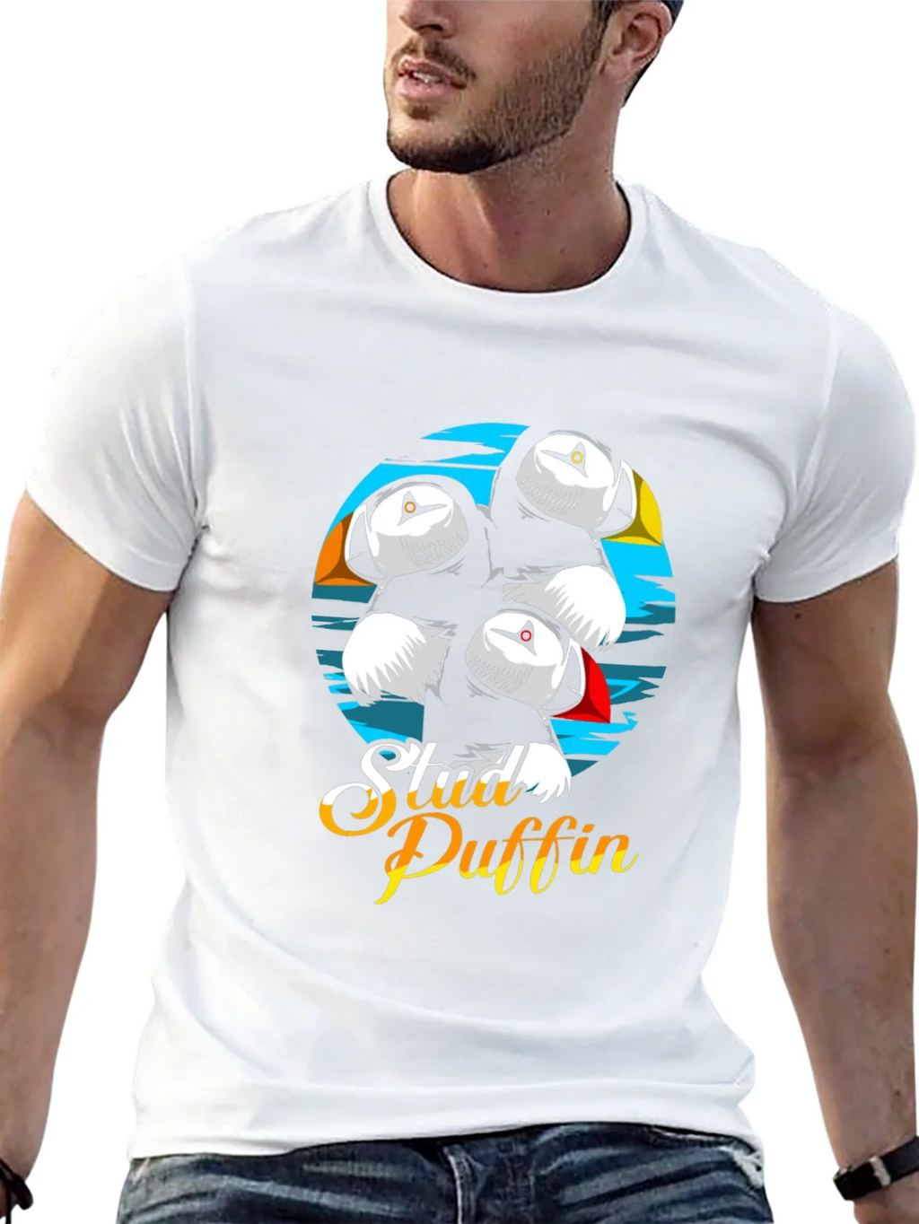 Stud Puffin Graphic Tee - Black T-Shirt product image 11