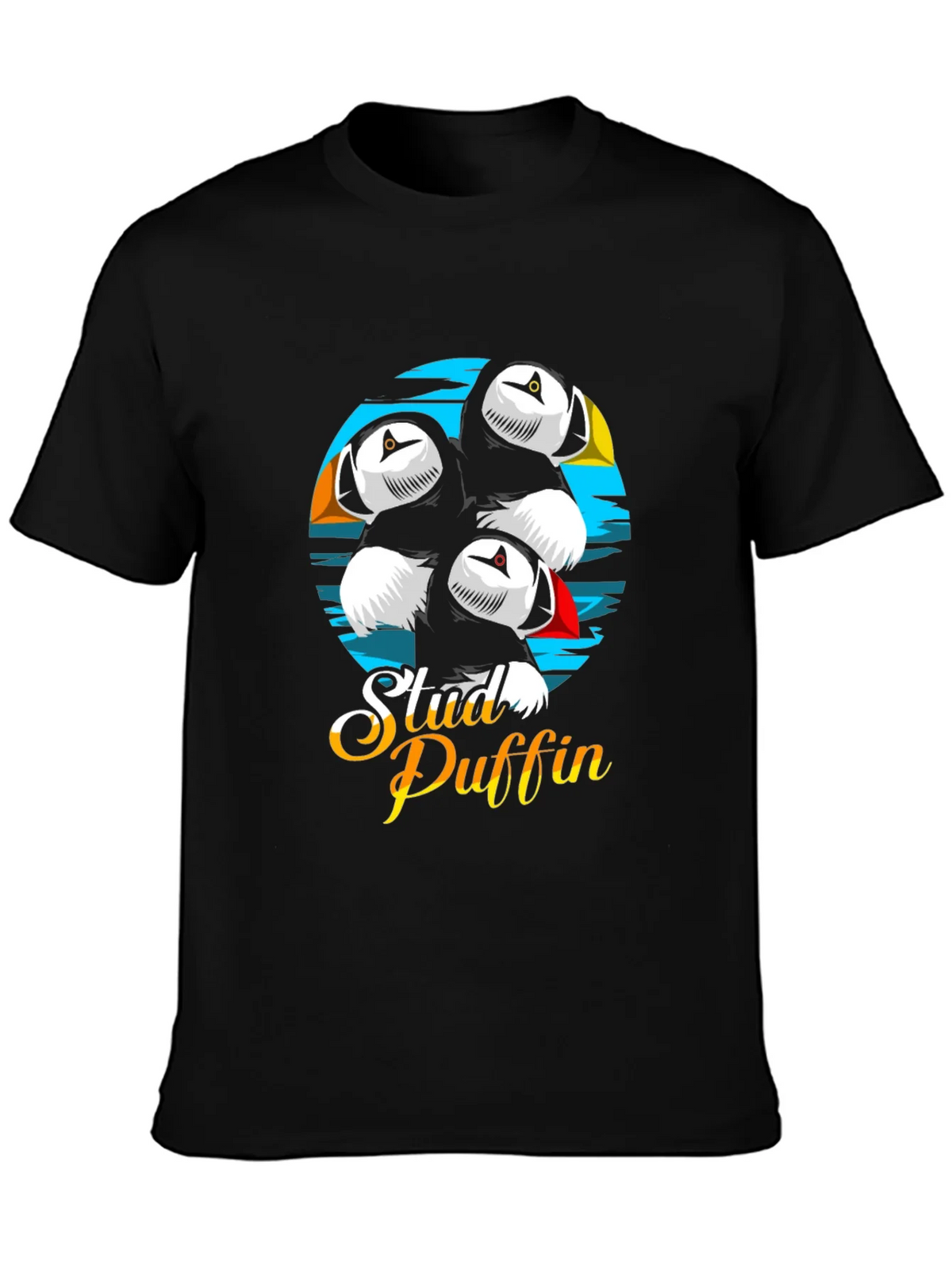 Stud Puffin Graphic Tee - Black T-Shirt product image 3