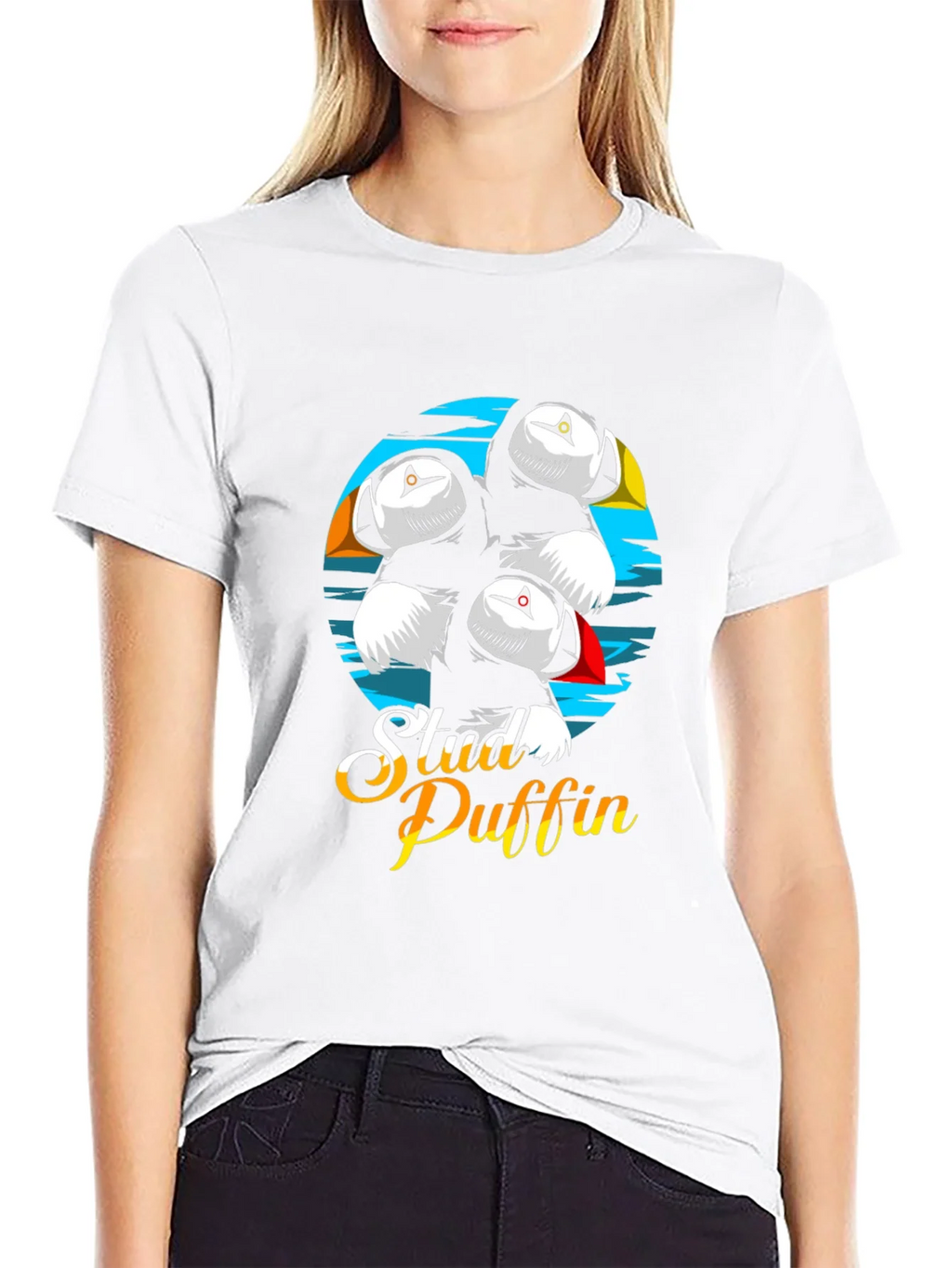 Stud Puffin Graphic Tee - Black T-Shirt product image 8