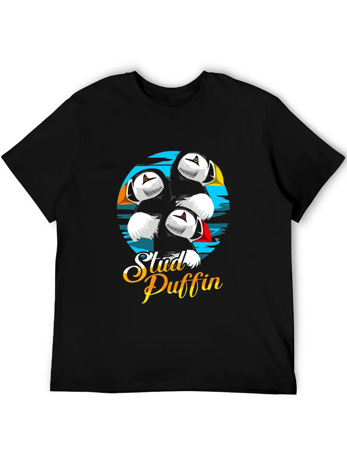 Stud Puffin Graphic Tee - Black T-Shirt product image 5