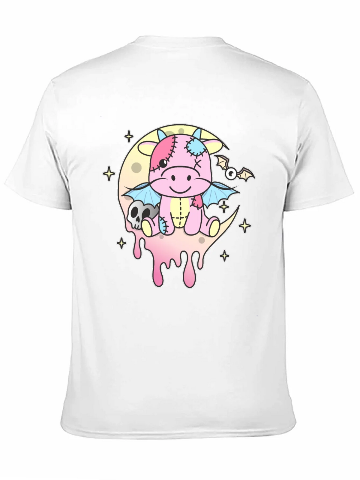 Pastel Goth Dragon Cow Graphic Tee - Kawaii Creepy Cute product image 10