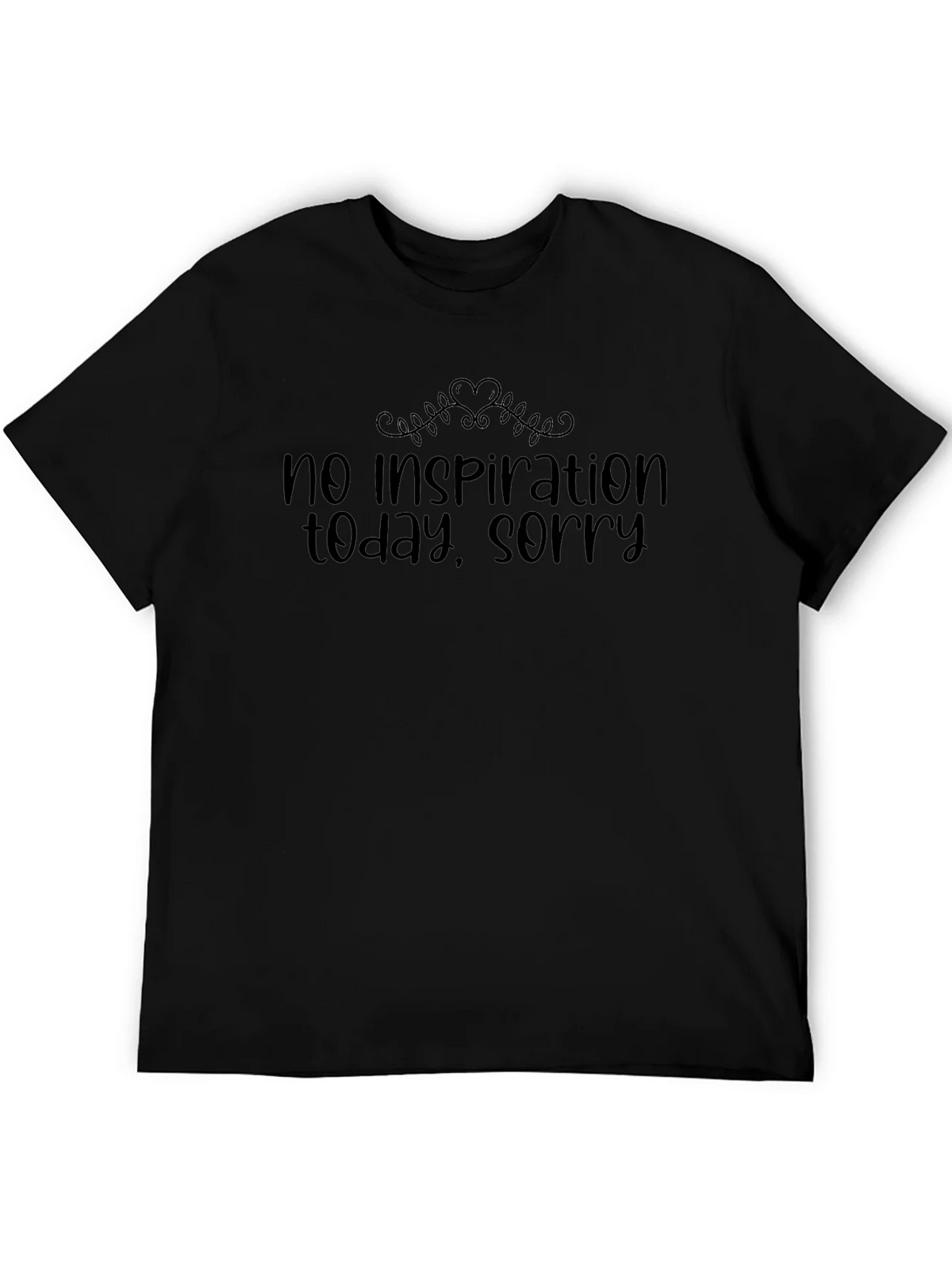 No Inspiration T-Shirt - Funny Graphic Tee product image 5