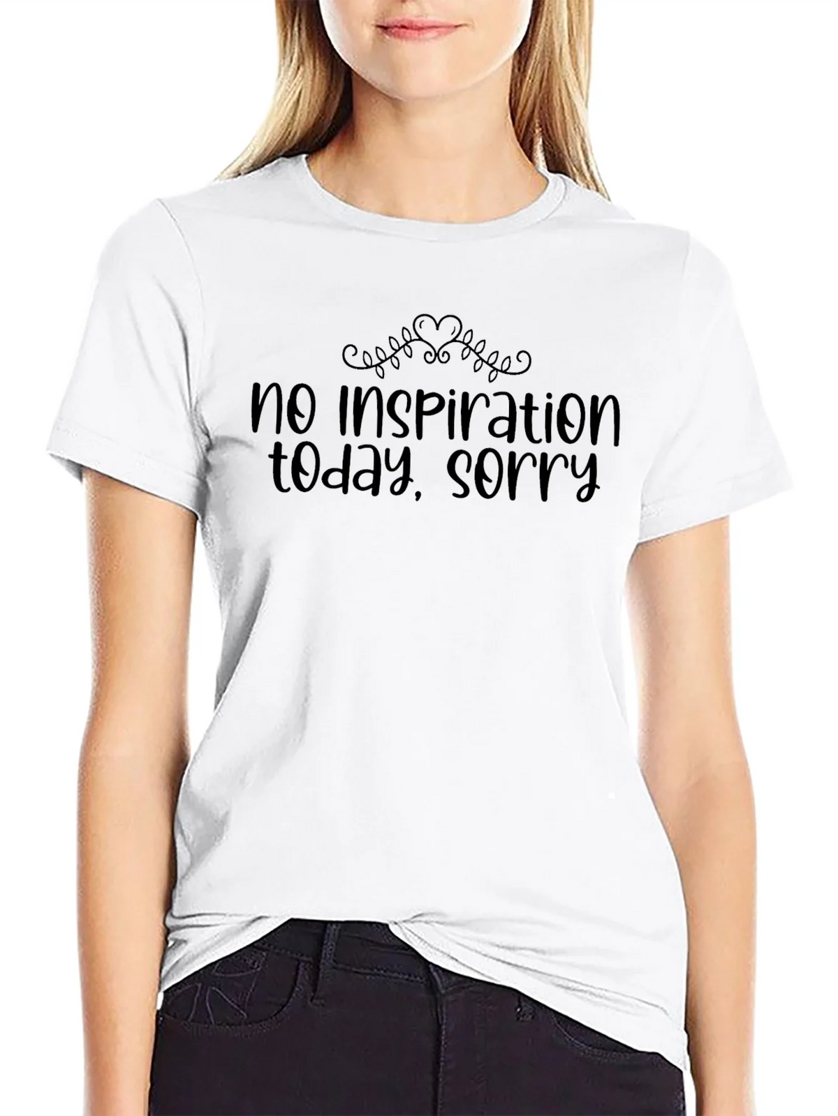 No Inspiration T-Shirt - Funny Graphic Tee product image 8