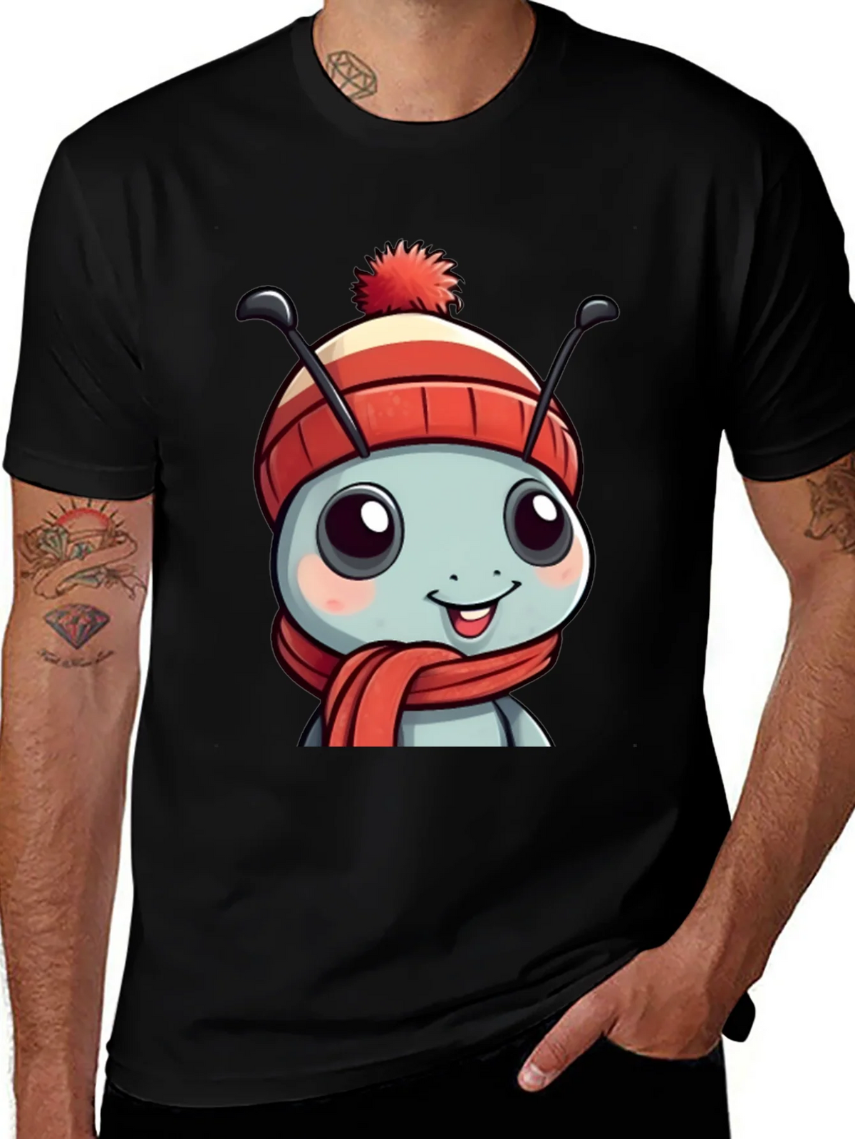 Cute Cartoon Ant Winter T-Shirt