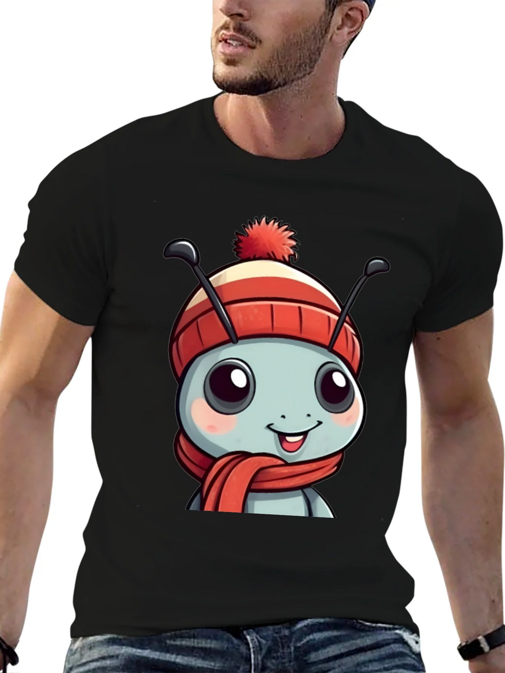 Cute Cartoon Ant Winter T-Shirt