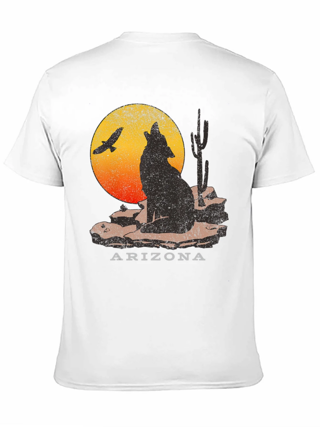Arizona Desert Wolf Graphic T-Shirt product image 10