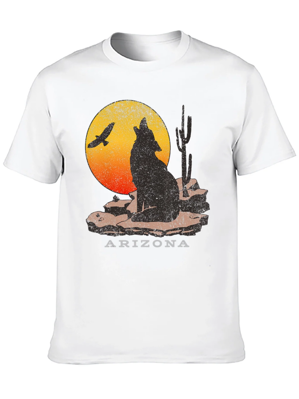 Arizona Desert Wolf Graphic T-Shirt product image 9