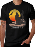 Arizona Desert Wolf Graphic T-Shirt product image 1