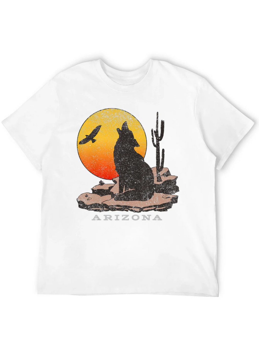 Arizona Desert Wolf Graphic T-Shirt product image 11
