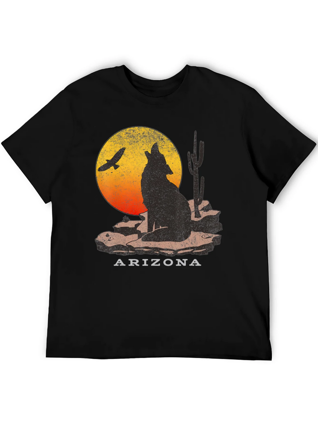 Arizona Desert Wolf Graphic T-Shirt product image 5