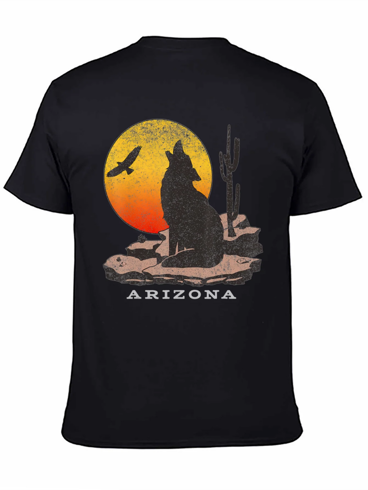 Arizona Desert Wolf Graphic T-Shirt product image 4