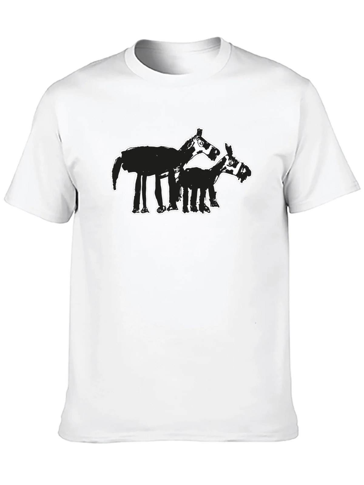 Abstract Horse Graphic Tee - Black product image 9