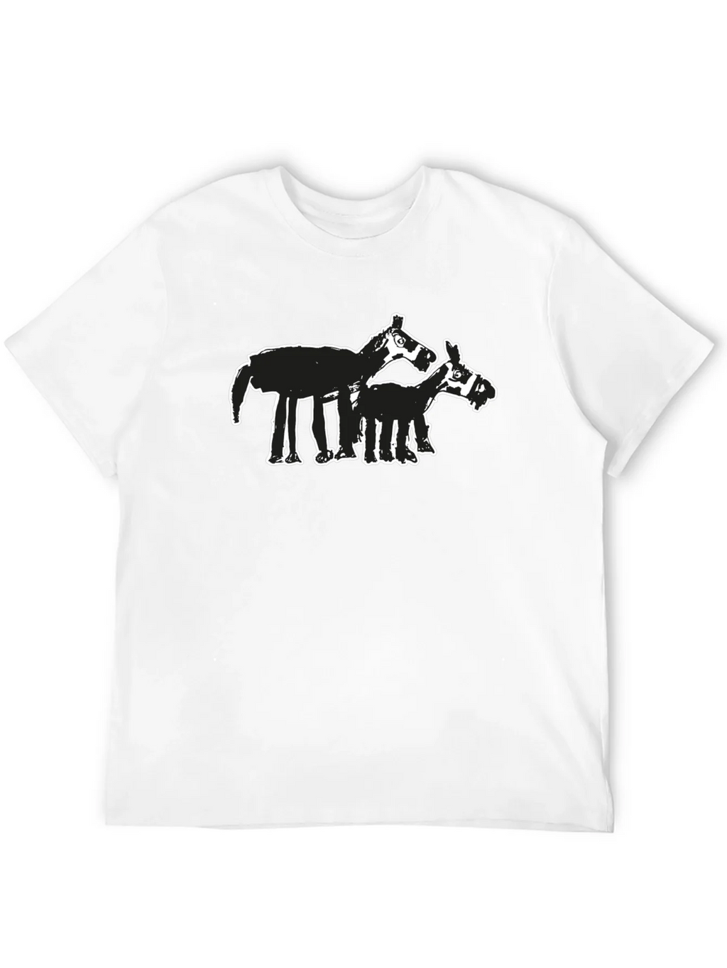 Abstract Horse Graphic Tee - Black product image 11