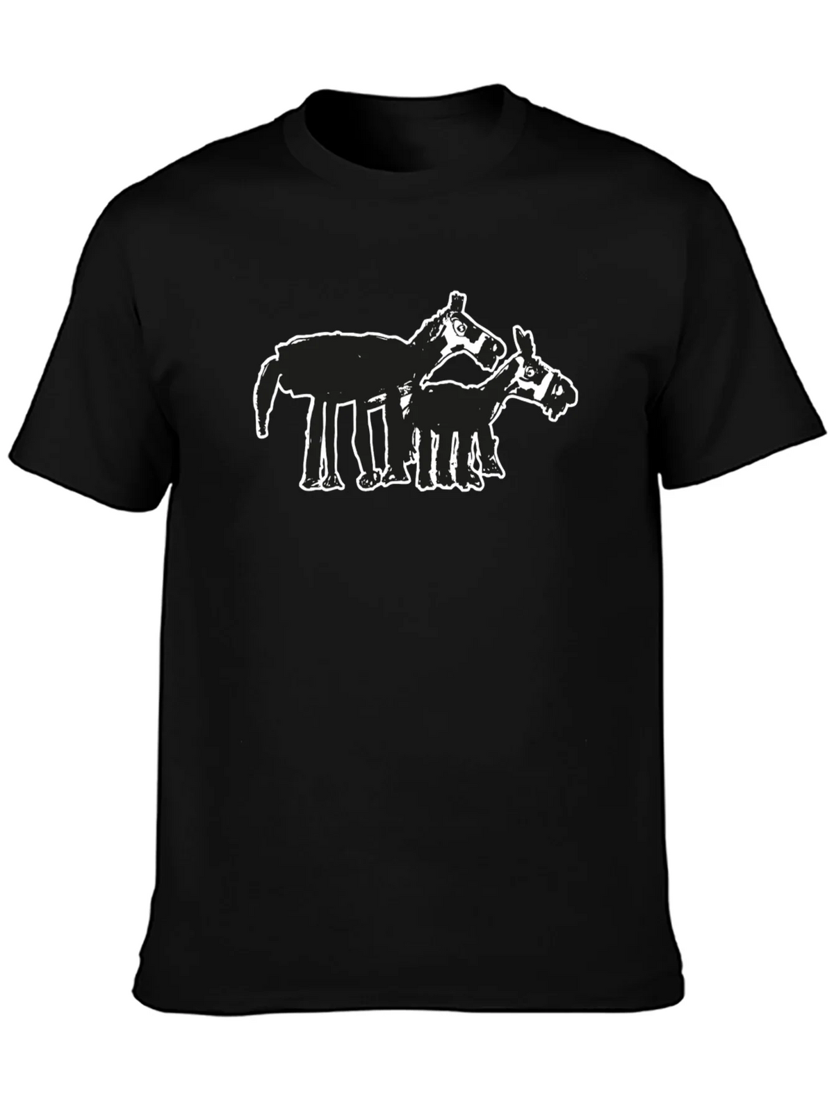 Abstract Horse Graphic Tee - Black product image 3