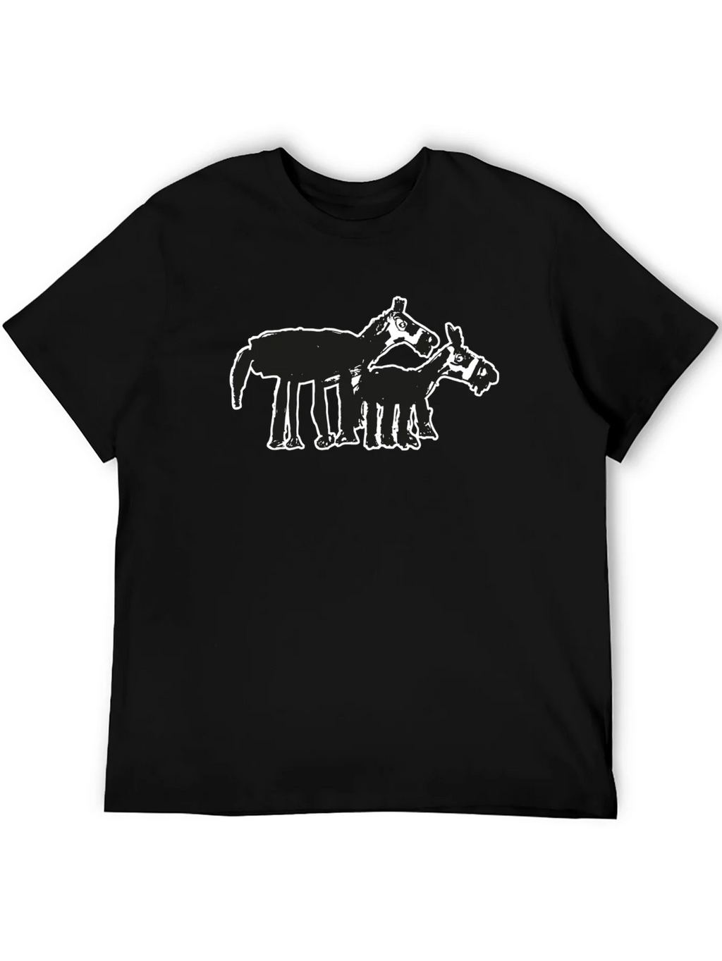 Abstract Horse Graphic Tee - Black product image 5