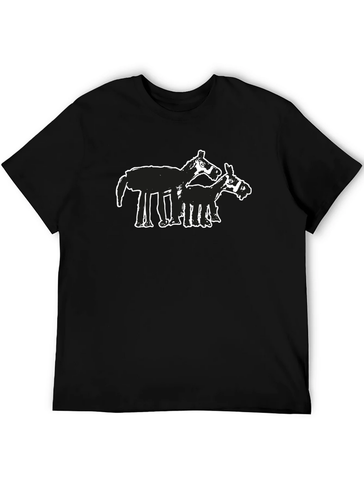 Abstract Horse Graphic Tee - Black product image 5