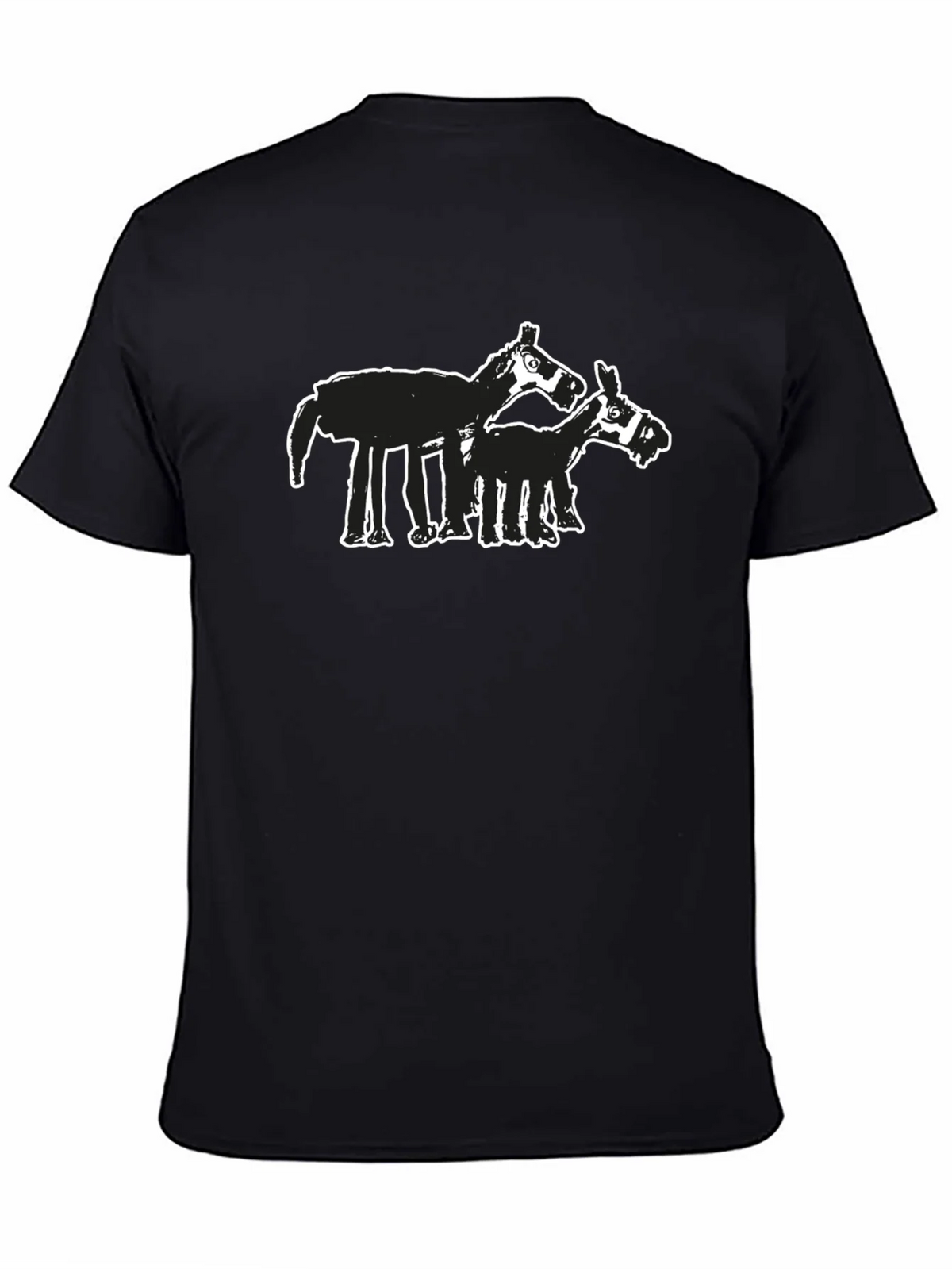Abstract Horse Graphic Tee - Black product image 4