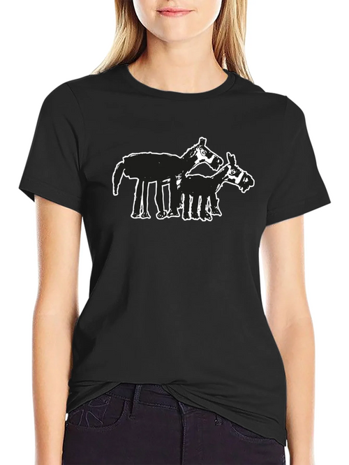 Abstract Horse Graphic Tee - Black product image 2