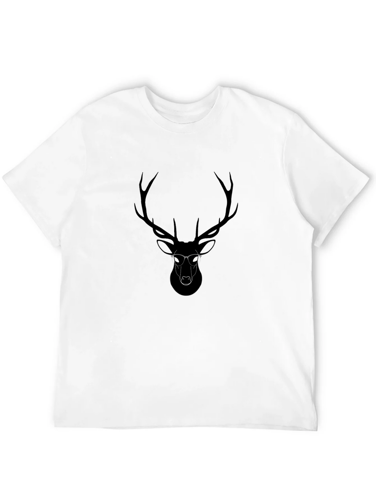 Cool Deer Graphic Black T-Shirt product image 9