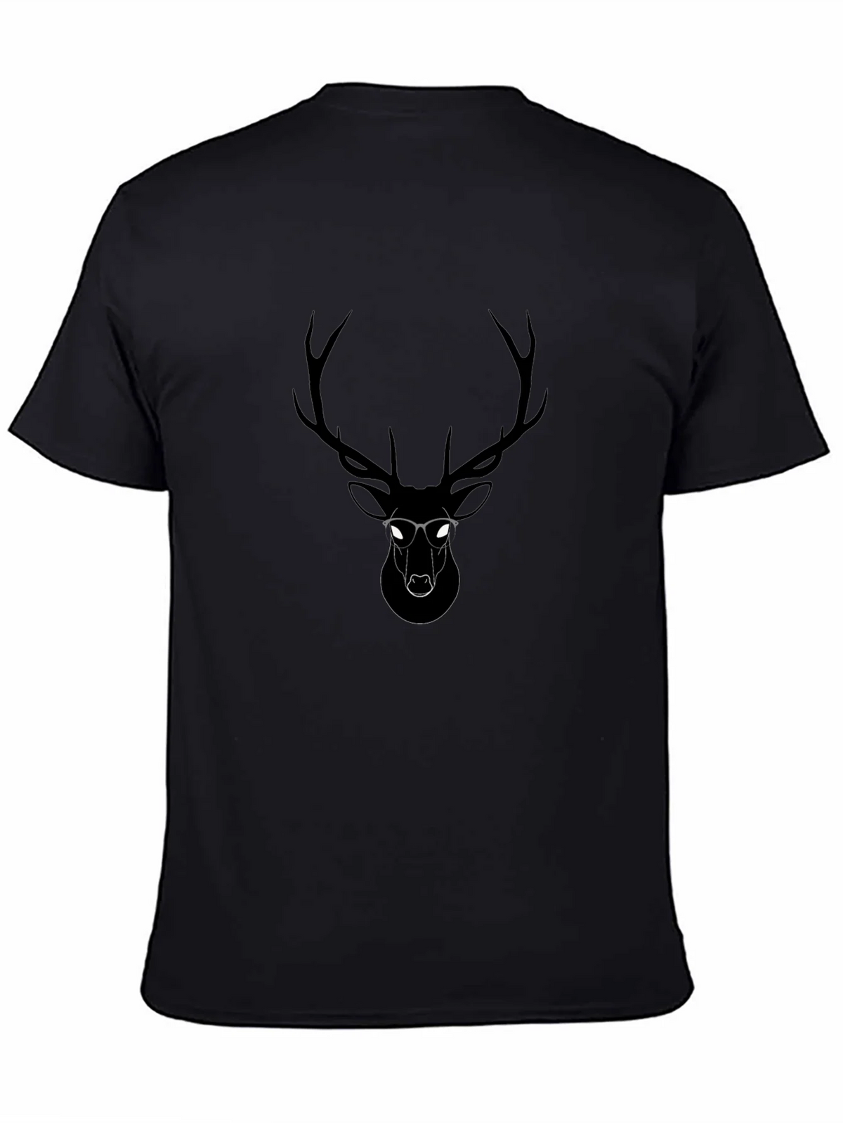 Cool Deer Graphic Black T-Shirt product image 3