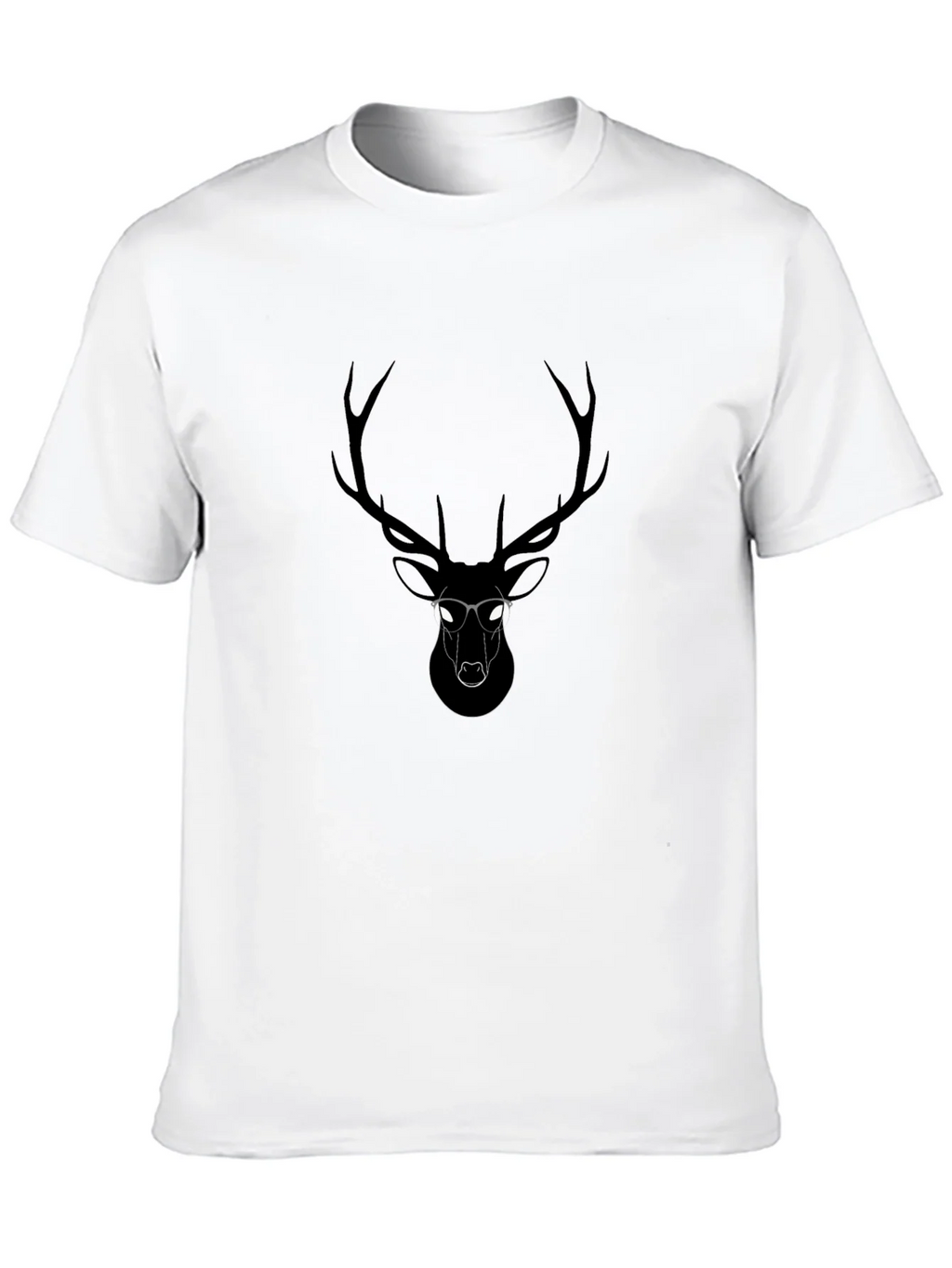 Cool Deer Graphic Black T-Shirt product image 7