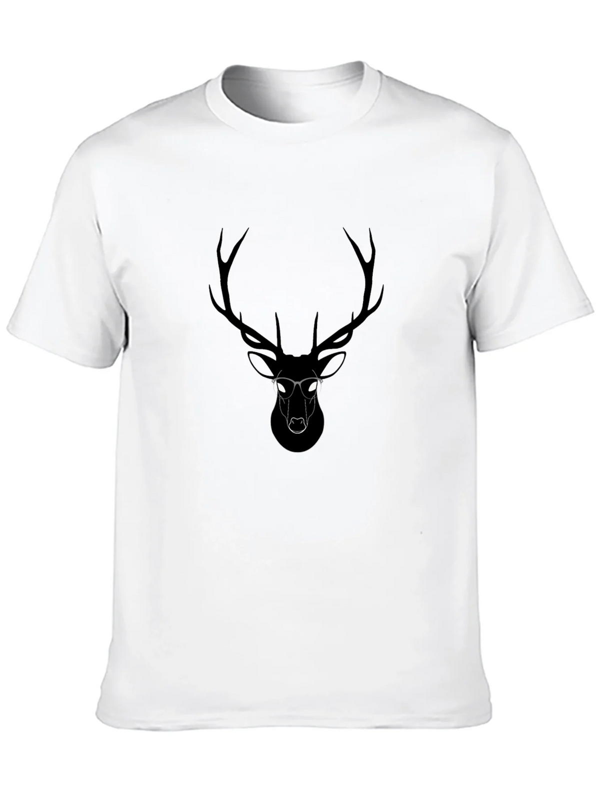 Cool Deer Graphic Black T-Shirt product image 7